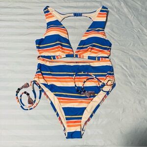 Letarte Striped Bikini NWT